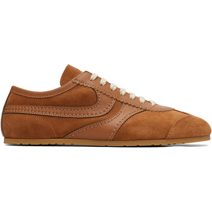 Photo: Dries Van Noten Tan Suede Sneakers