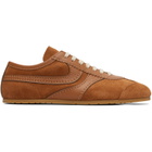 Dries Van Noten Tan Suede Sneakers