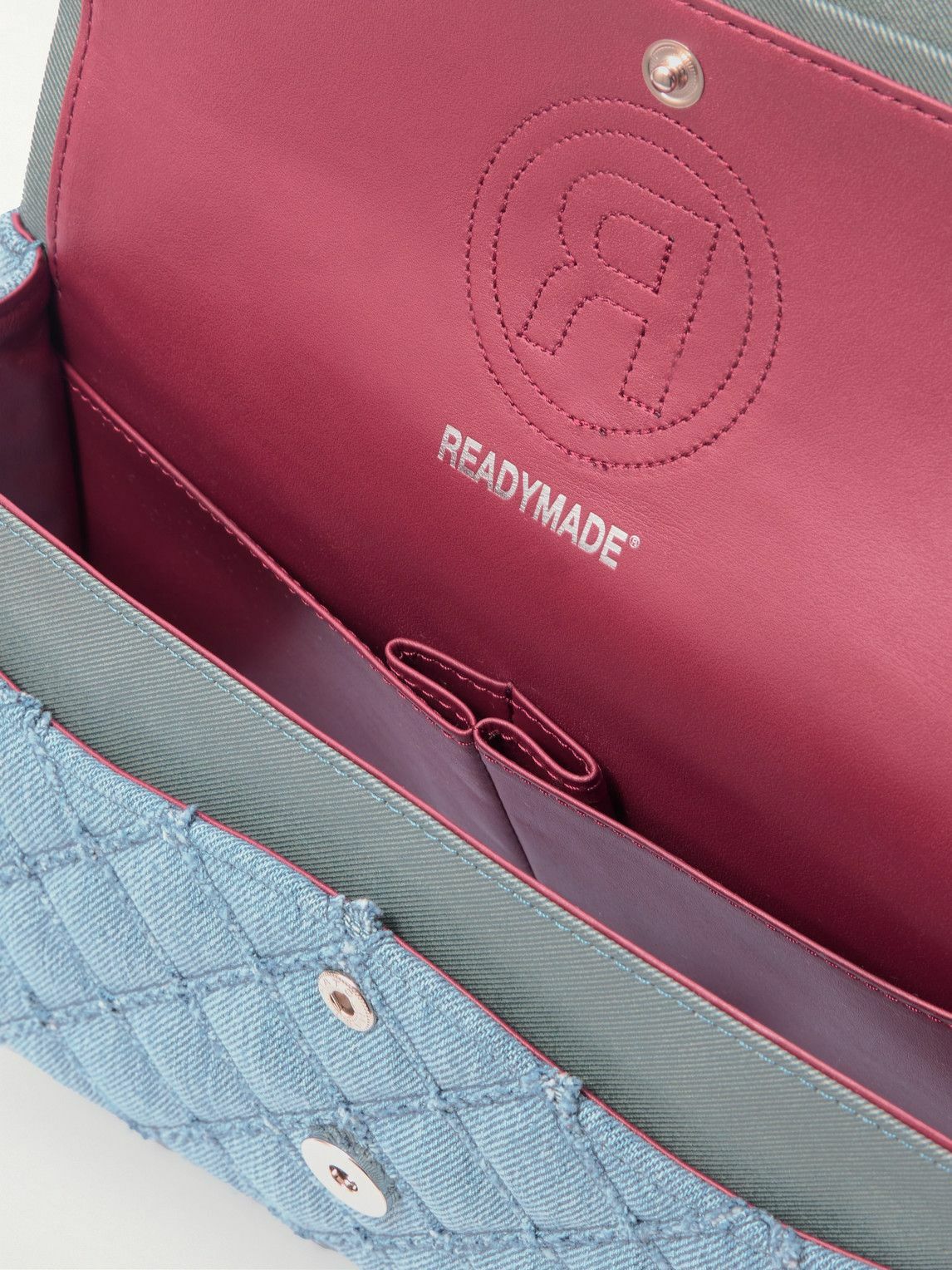 READYMADE - Rhombus Quilted Denim Messenger Bag