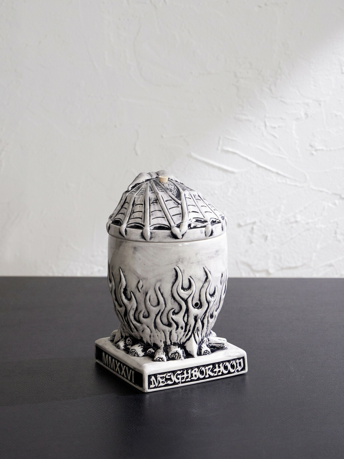 Neighborhood - Cauldron Ceramic Incense Burner - White