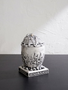 Neighborhood - Cauldron Ceramic Incense Burner - White