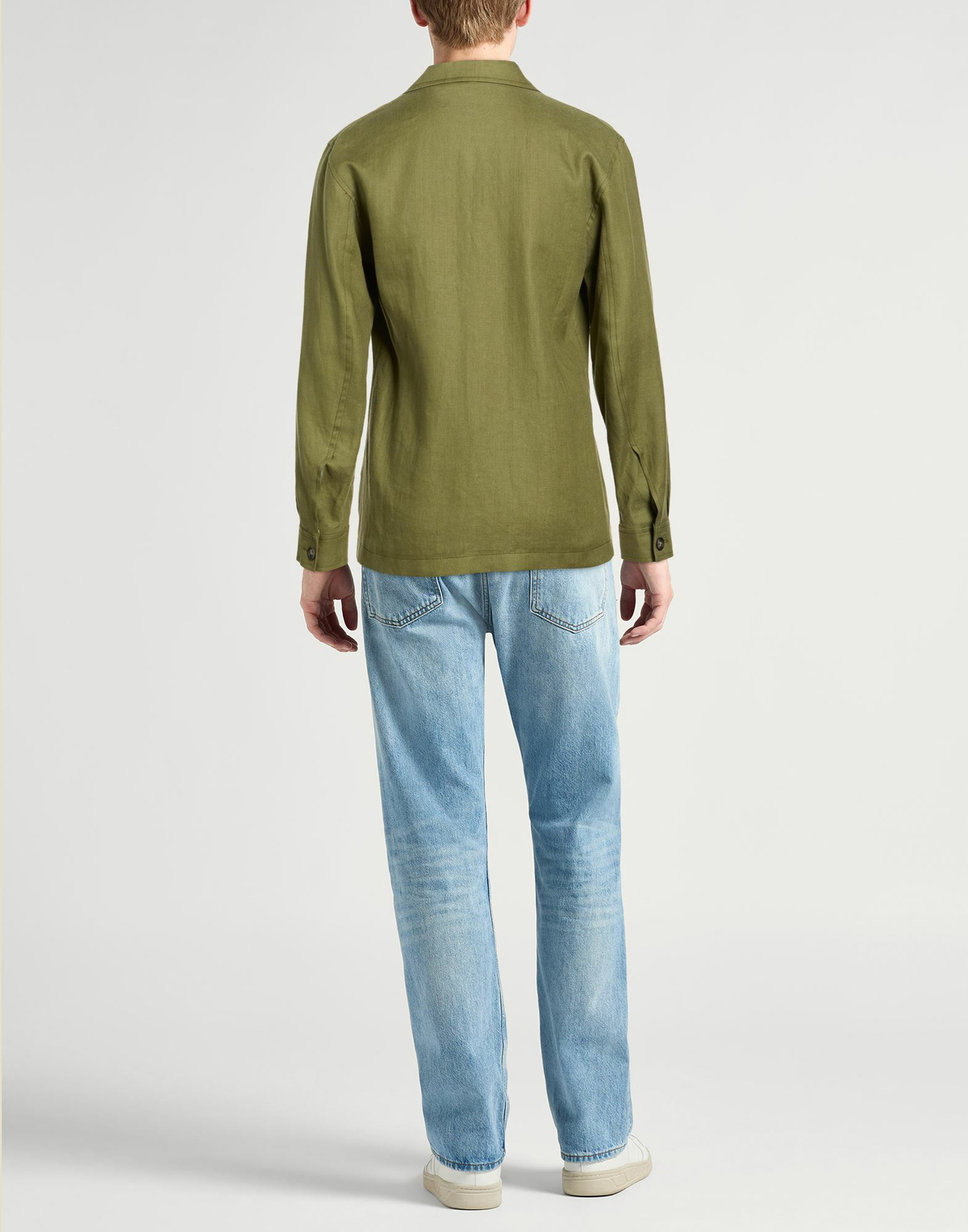 Tagliatore Mens Shirt Military in Green