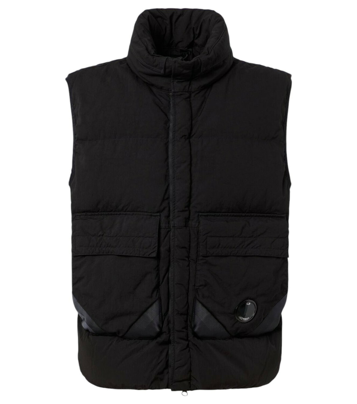 トップス C.P. COMPANY-GARMENT DYED VEST C.P. Company Navy Garment-Dyed Down Vest C.P. Company