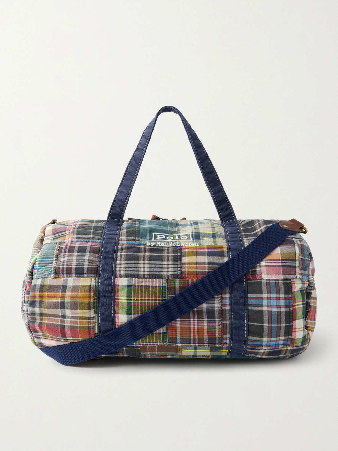 Polo Ralph Lauren - Large Patchwork Checked Cotton-Madras Duffle Bag