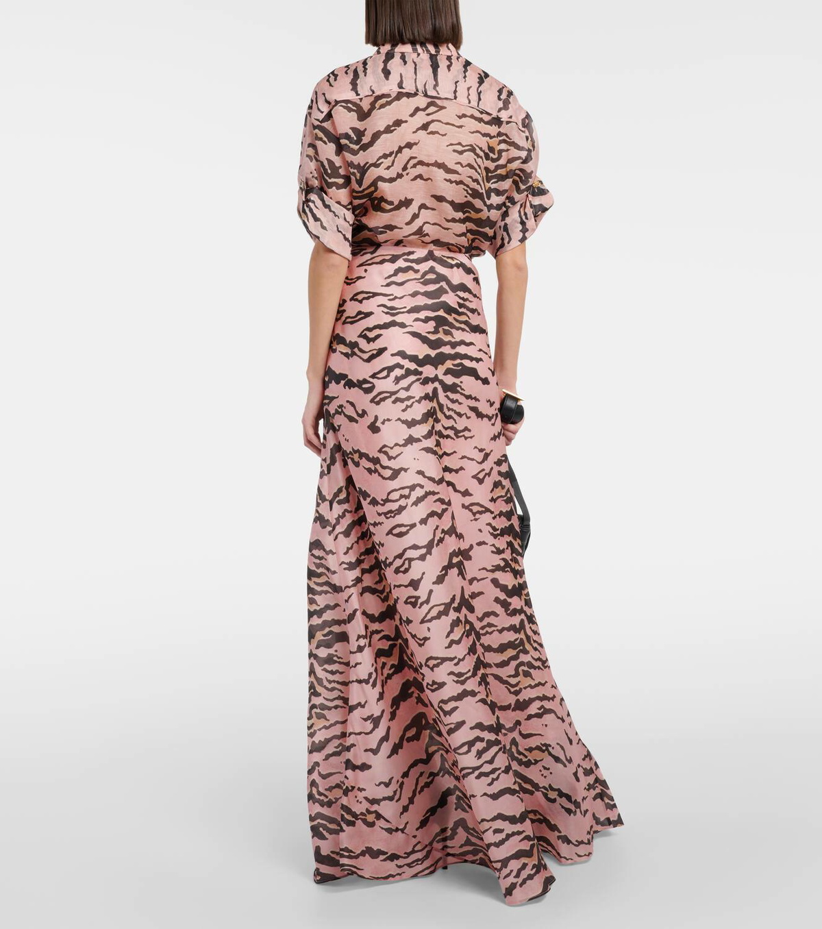 Zimmermann Matchmaker Tiger Print Silk Maxi Skirt Zimmermann