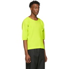 Homme Plisse Issey Miyake Yellow MC March T-Shirt