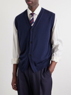 John Smedley - Bill Nighy Merino Wool Vest - Blue