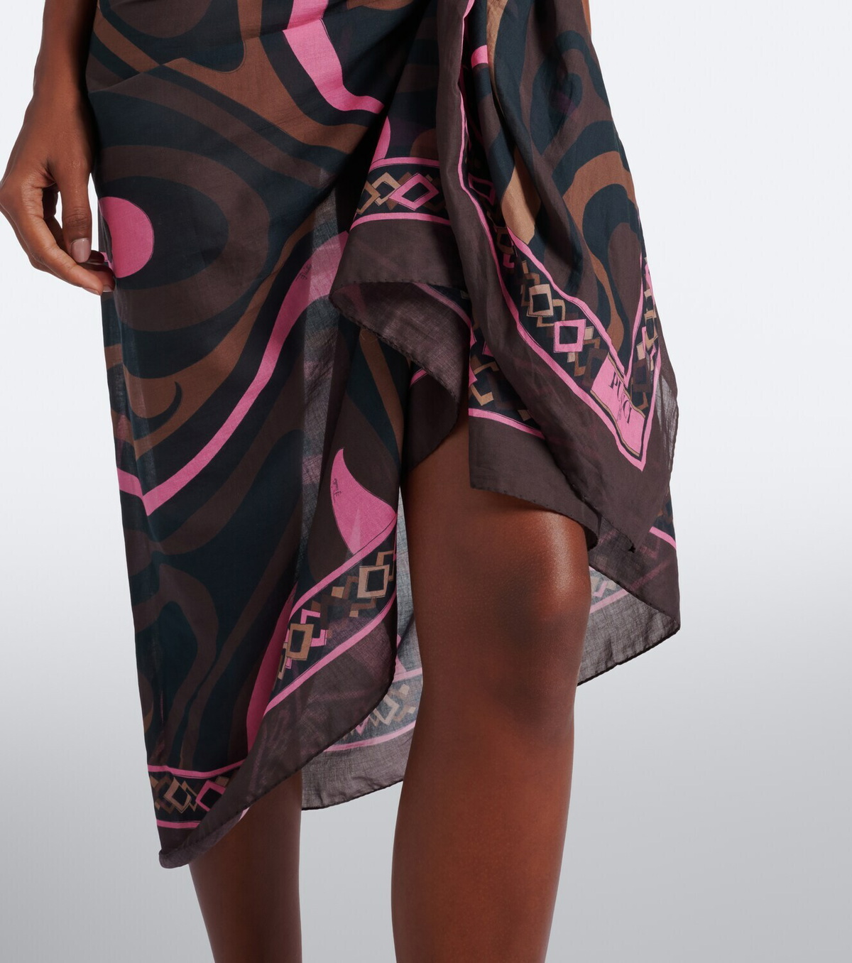 Pucci Marmo cotton beach cover-up