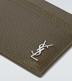 Saint Laurent - Tiny Cassandre leather cardholder