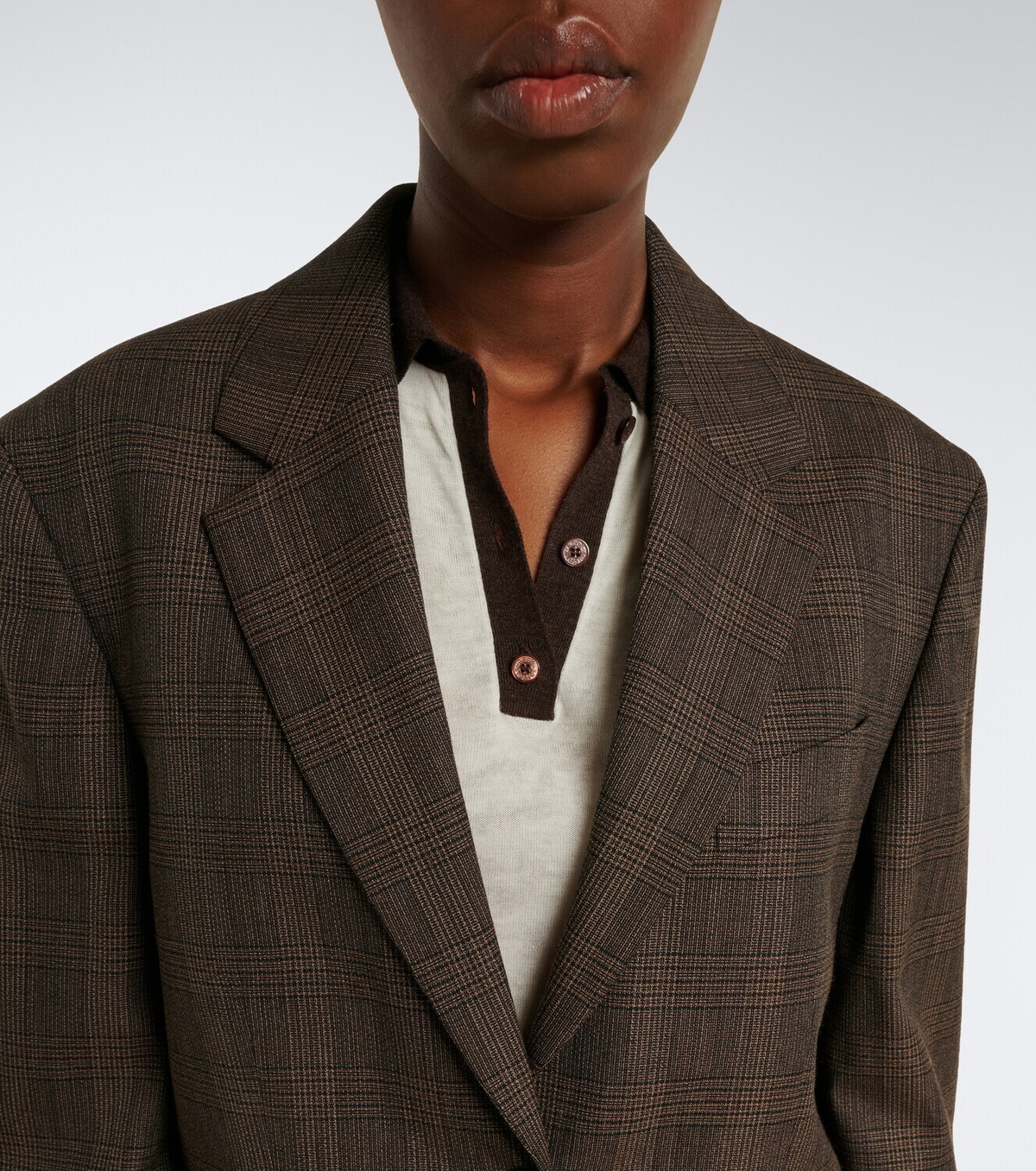Acne Studios Checked wool-blend blazer