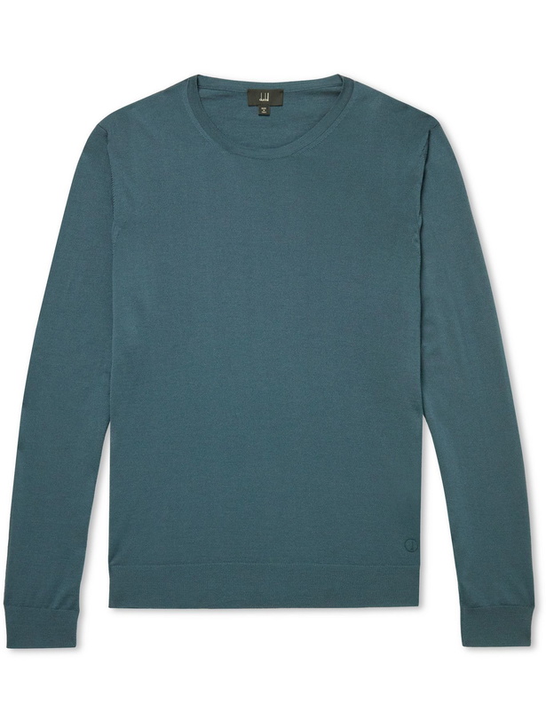 Photo: Dunhill - Merino Wool Sweater - Blue