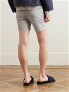 Theory - Curtis 7&quot; Straight-Leg Good Linen Shorts - Neutrals