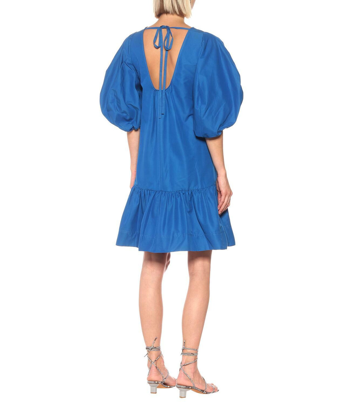 Lee Mathews Daisy cotton and silk minidress