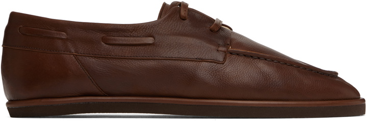 Photo: AURALEE Brown Soft Leather Deck Shoes
