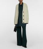 Maison Margiela Alpaca, cotton, and wool cardigan