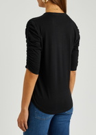 Veronica Beard Waldorf Cotton T-shirt Black