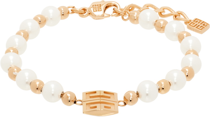 Photo: Givenchy Rose Gold & White 4G Bracelet