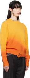 Dime Yellow & Orange Cat Knit Sweater