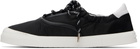 Moncler Black Vera Leisure Nylon Sneakers