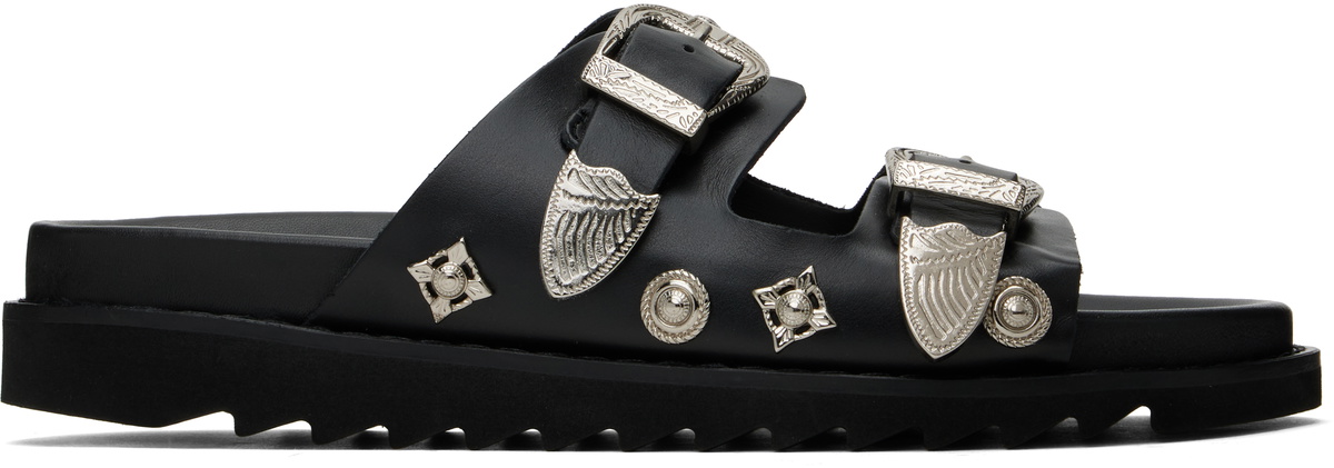 靴 TOGA VIRILIS BLACK POLIDO SANDALS Sandals - Toga Virilis - Nylon - Black