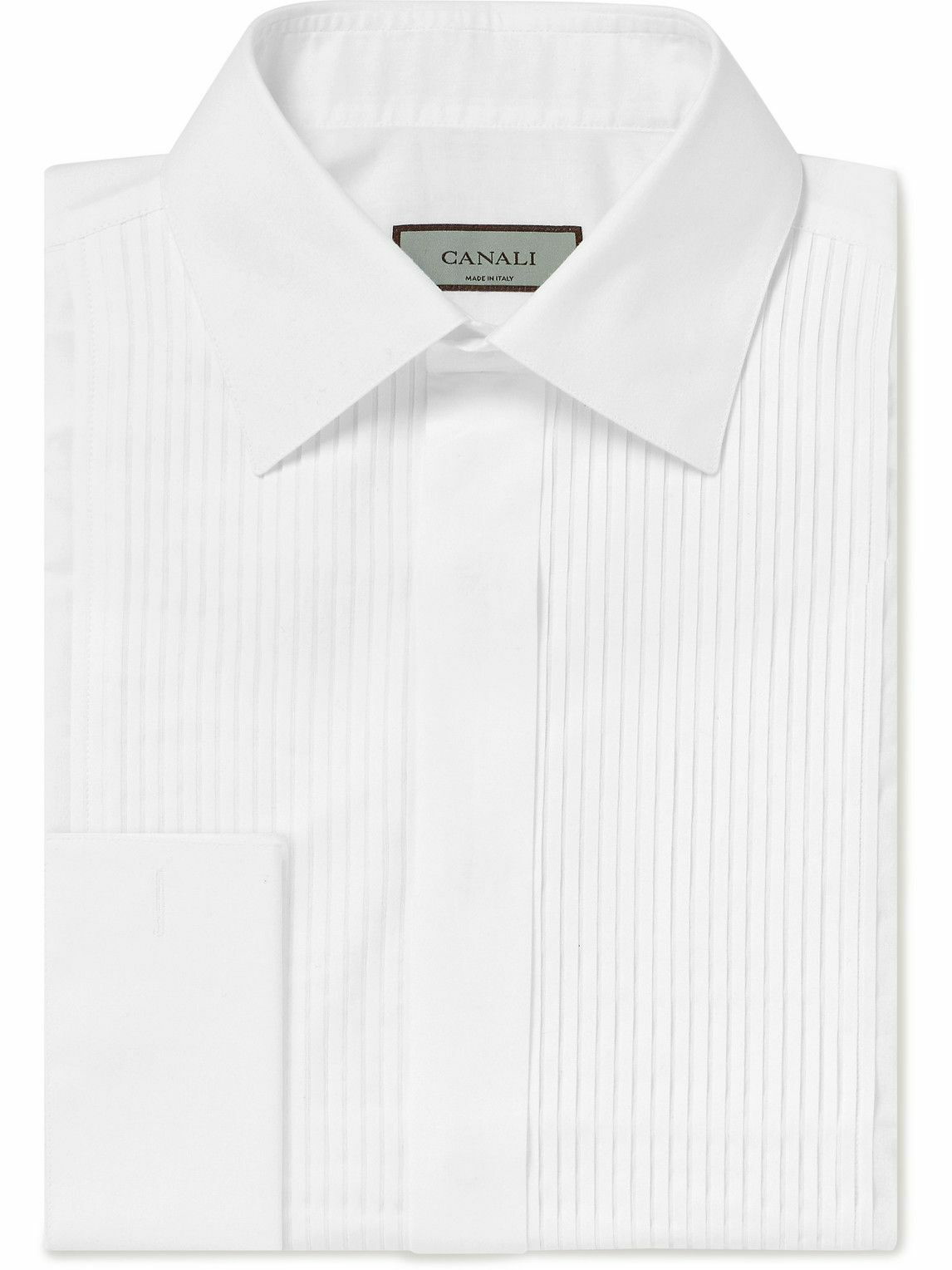 Canali - Bib-Front Cotton-Poplin Tuxedo Shirt - White Canali