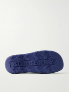 Burberry - Embellished Perforated Rubber Clogs - Blue