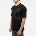 Comme Des Garçons Homme Men's Multi Patch Zip T-Shirt in Black Mix