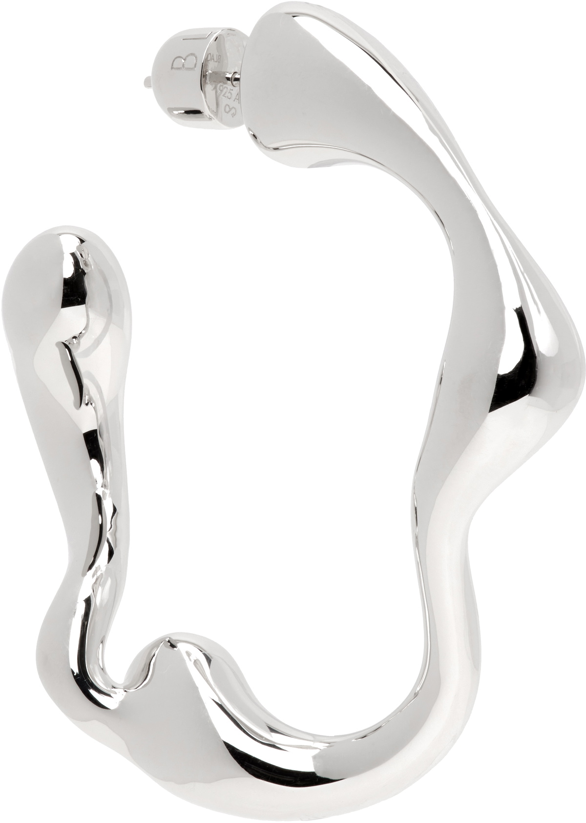 Maria Black Silver Splash Hoop Single Earring