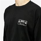 Neighborhood Men's Long Sleeve LS-6 T-Shirt in Black