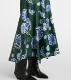 Dorothee Schumacher Big Garden floral silk twill midi dress