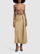SPORTMAX - Deserto Cotton Gabardine Maxi Wrap Skirt