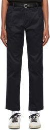 Saint Laurent Navy Classic Chino Trousers