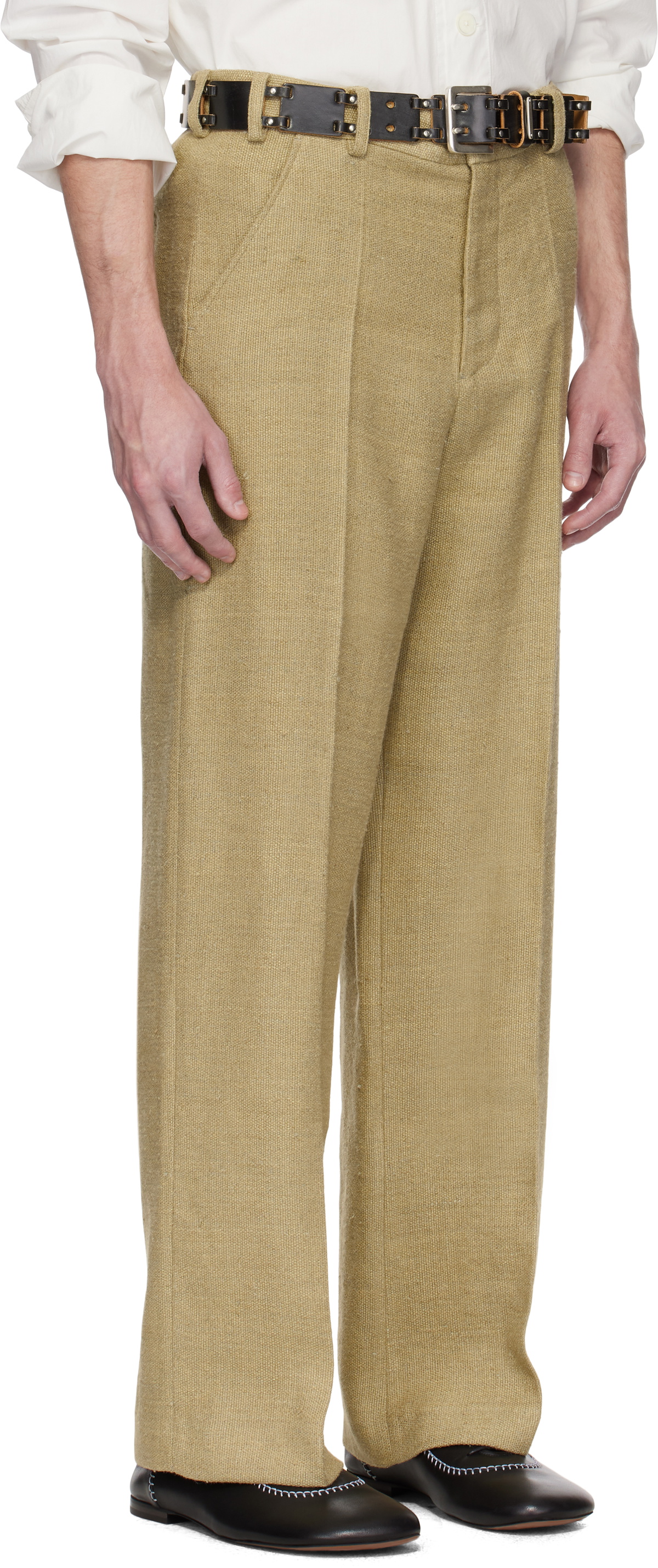 OUR LEGACY Beige Sailor Trousers Our Legacy