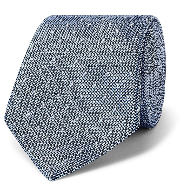 Photo: Richard James - 7.5cm Silk-Jacquard Tie - Blue