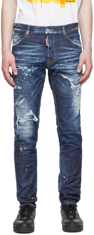 Photo: Dsquared2 Blue Ripped Jeans