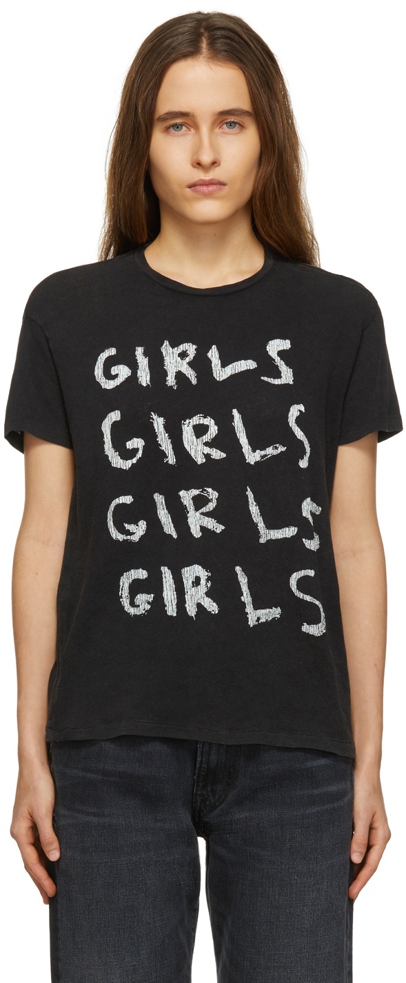 R13 Black Girls Girls Boy T-Shirt R13