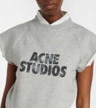 Acne Studios Layered logo cotton fleece vest