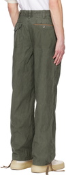 sacai Khaki Belted Trousers