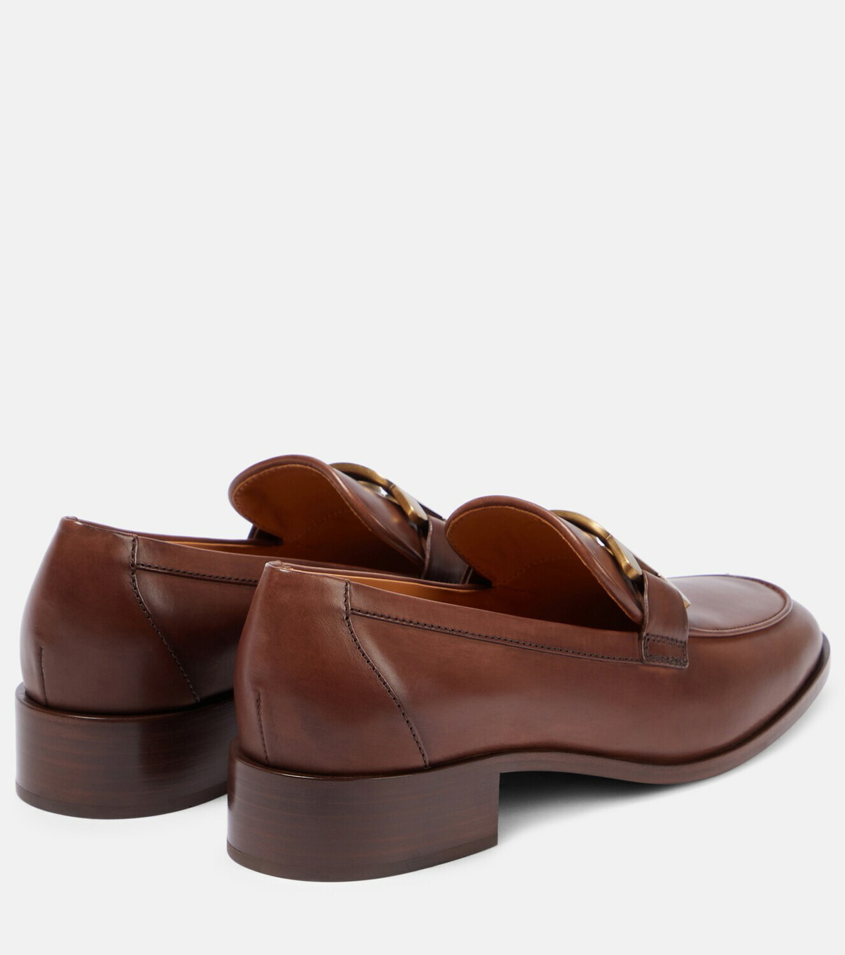 フラットシューズ Tod's Leather Loafers With Gold-Tone Buckle Tod's Leather loafers Tod's