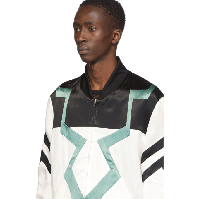 Kiko Kostadinov Reversible White and Black Derby Jacket Kiko