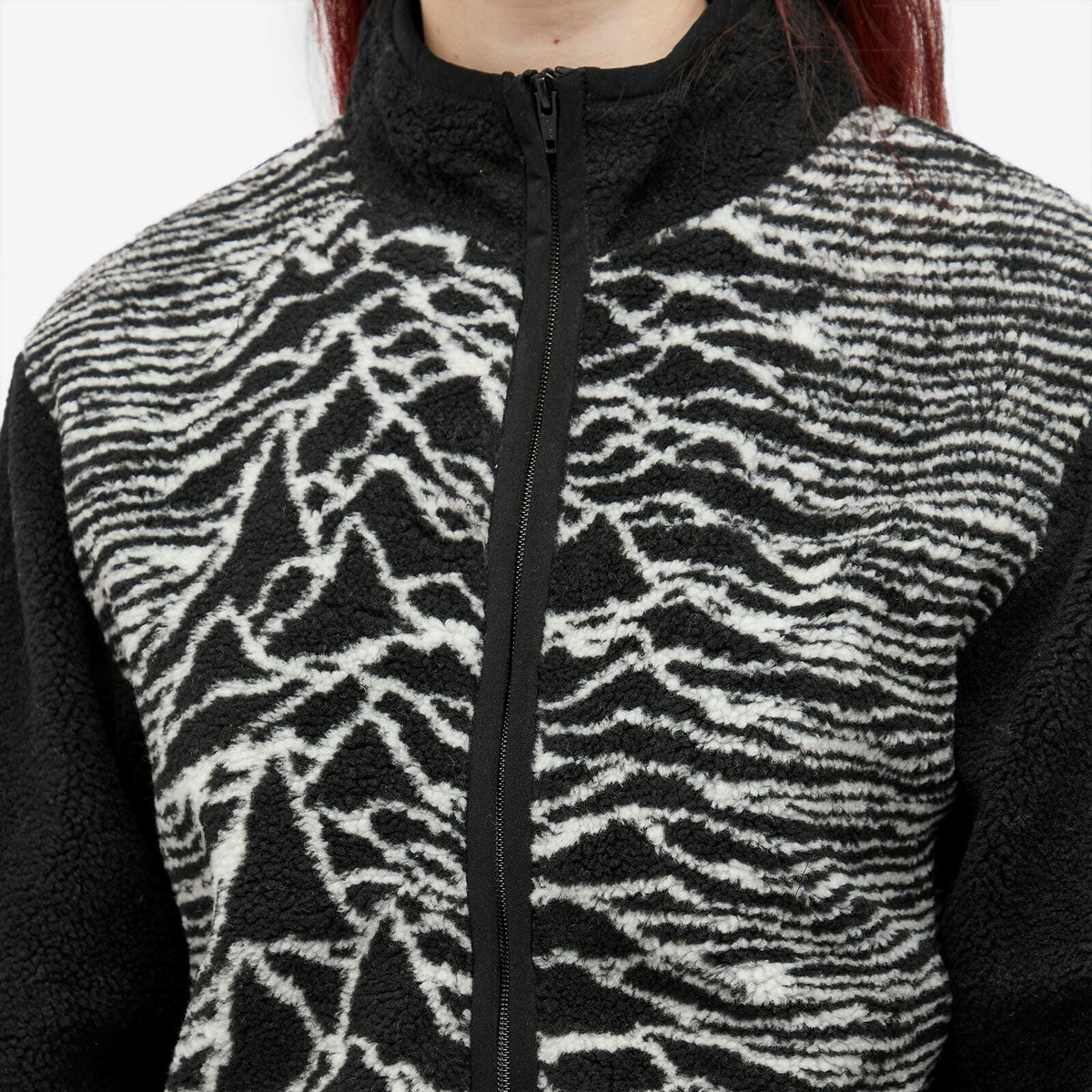 Pleasures Women's Disorder Fuzzy Jacket in Black