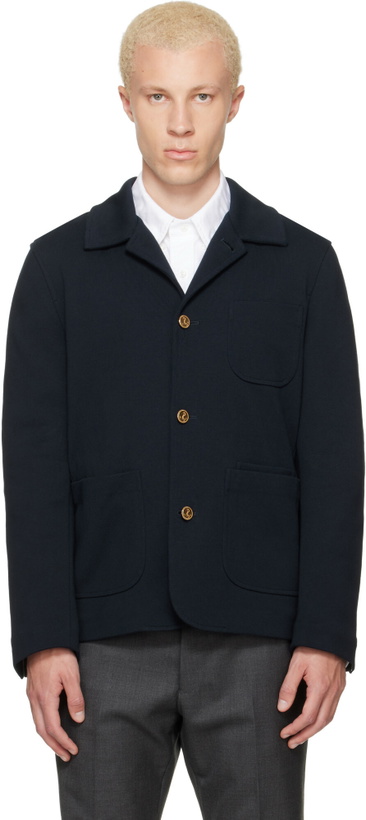 Photo: Thom Browne Navy Car Jacket