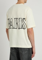 Ami Paris Printed Cotton T-shirt Off White