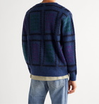 Beams Plus - Jacquard-Knit Cardigan - Blue