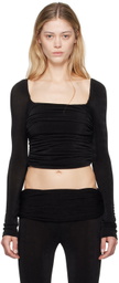 GUIZIO Black Crisia Long Sleeve T-Shirt