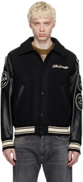 Golden Goose Black Patches Bomber Jacket