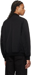 ATTACHMENT Black Insulated Bomber Jacket