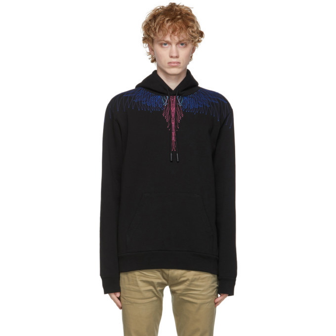 Photo: Marcelo Burlon County of Milan Black and Multicolor Wings Hoodie