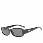 Le Specs Gigglemug Sunglasses in Black/Smoke Mono Polarized 