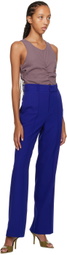 Yuzefi Blue Classic Tailored Trousers